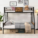 Modern Metal Bunk Bed With Dual Side Ladder And Metal Desig - Furniture Home Direct