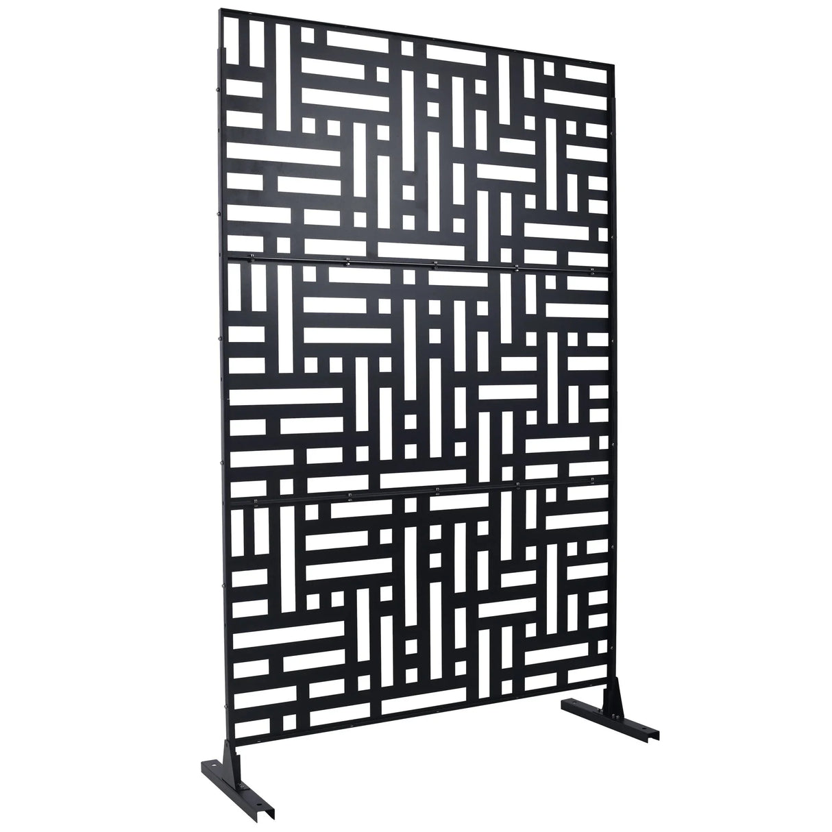 Decorative Freestanding Metal Privacy Screen For Indoor & Outdoor Use - Furniture Home Direct