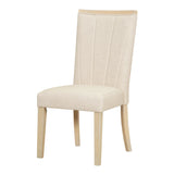 Dining Set Extendable Pedestal Table Bench And Chairs Beige - Furniture Home Direct