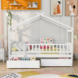 House Bed With 2 Drawers - Furniture Home Direct