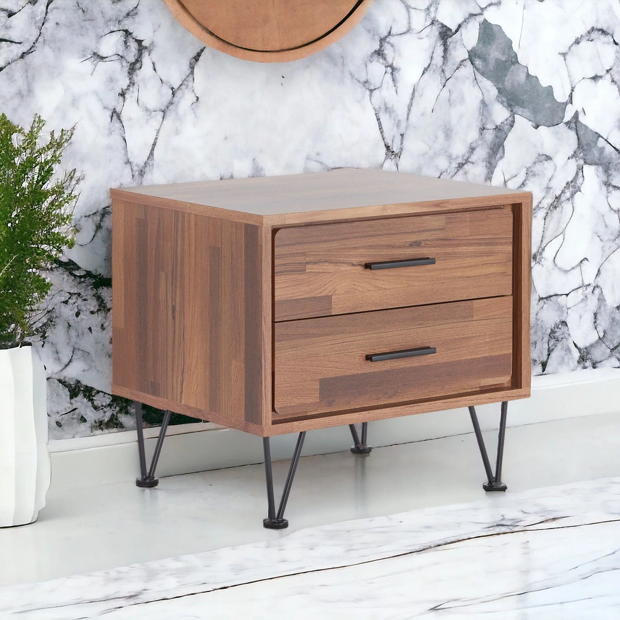 Deoss - Accent Table - Walnut - Furniture Home Direct