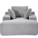 Oversized Chaise Lounge Chair Cozy Cloud Couch With 3 Throw Pillows And Wide Armrest - Furniture Home Direct