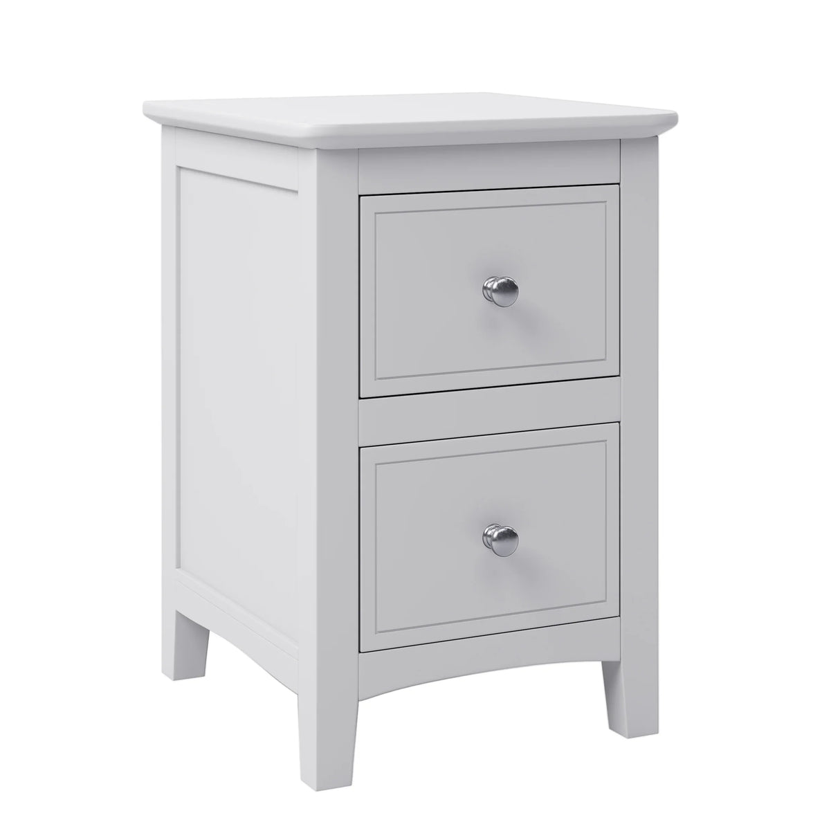 White Solid Wood 5 Piece Queen Bedroom Set(bed, 2 nightstands,chest,dresser) - Furniture Home Direct