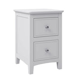 White Solid Wood 5 Piece Queen Bedroom Set(bed, 2 nightstands,chest,dresser) - Furniture Home Direct