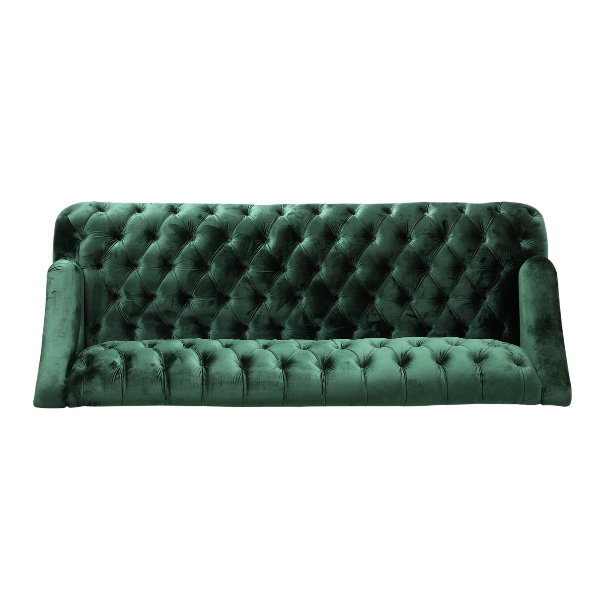 Sturdy Velvet Sofa - Green - Furniture Home Direct