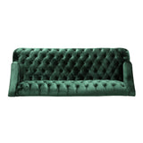 Sturdy Velvet Sofa - Green - Furniture Home Direct
