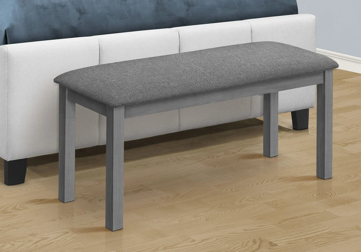 Bench, Rectangular, Upholstered, Dining Room, Entryway, Transitional - Furniture Home Direct