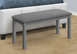 Bench, Rectangular, Upholstered, Dining Room, Entryway, Transitional - Furniture Home Direct