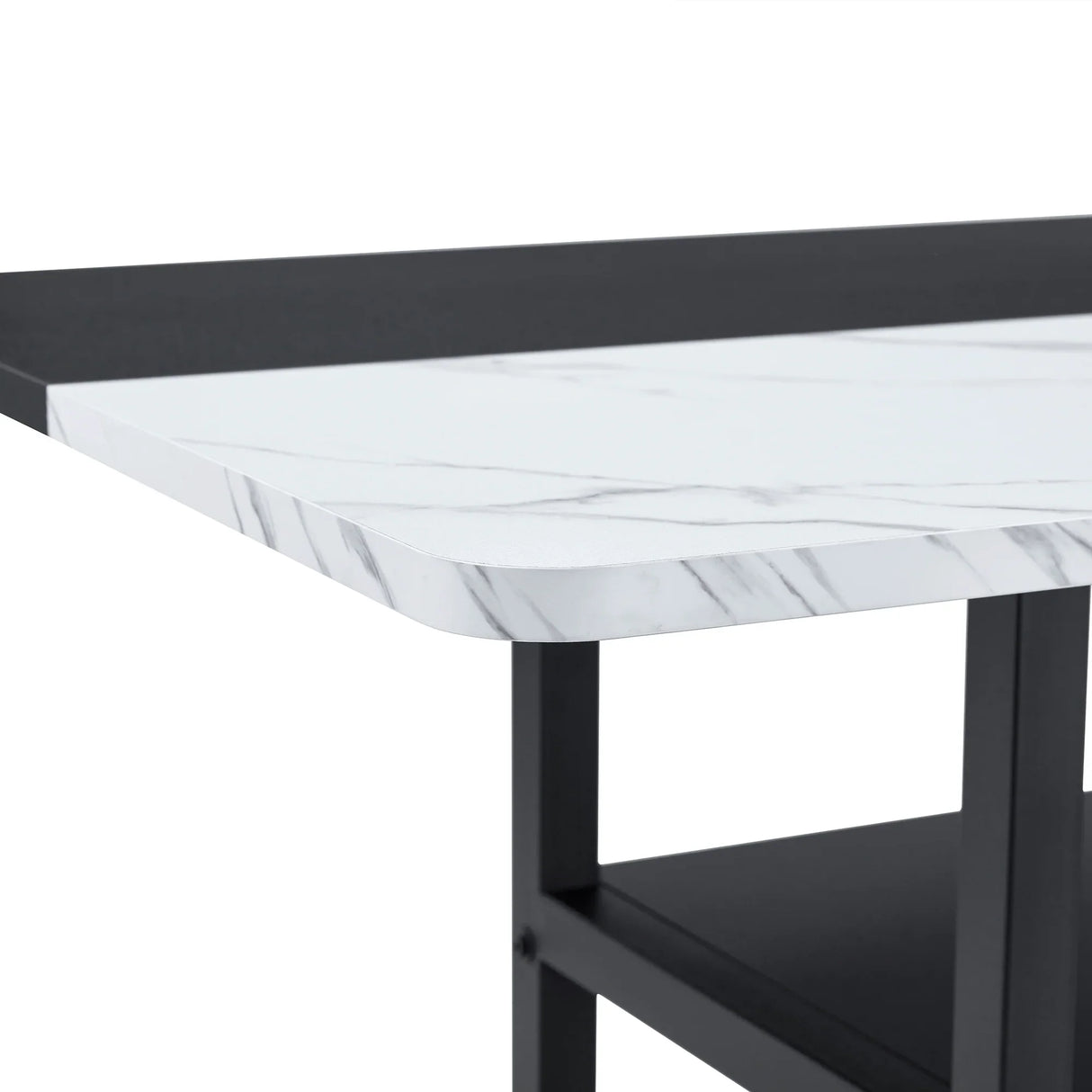 Dining Set Modern With Marble Top Table For Six Gray - Furniture Home Direct