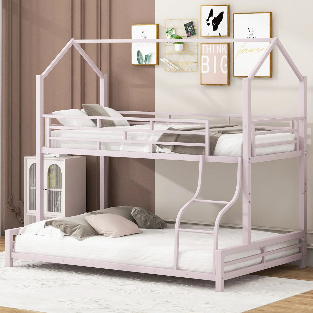 Sturdy Frame House Bunk Bed - Furniture Home Direct