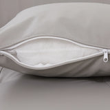 107 Inch Contemporary Sofa With Round Storage Ottoman Grey - Furniture Home Direct