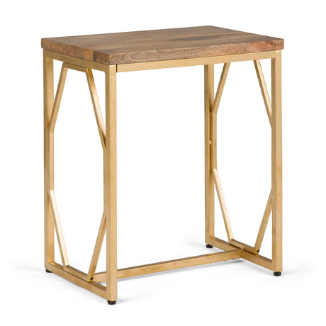Selma - Handcrafted Metal And Wood Accent Table - Furniture Home Direct