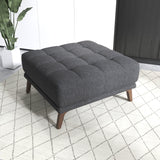 Addison - Square Upholstered Ottoman - Furniture Home Direct
