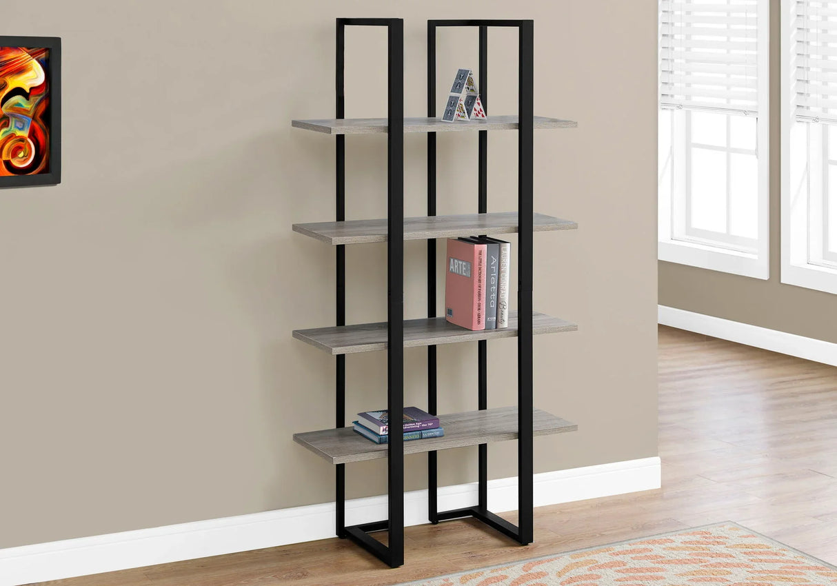 Bookshelf, Bookcase, Etagere, 4 Tier, Office, Contemporary & Modern - Furniture Home Direct