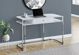 Computer Desk For Home Office, Laptop, Storage Drawers, Contemporary And Modern - White - Furniture Home Direct