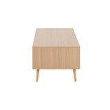 Astro - Contemporary Coffee Table - Natural / White - Furniture Home Direct