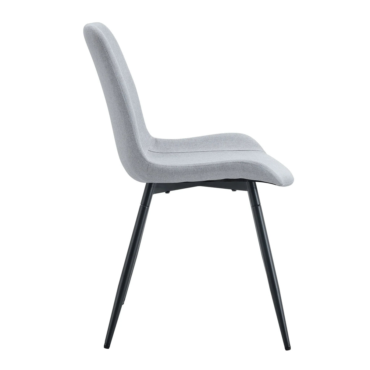 Dining Chair Set Modern Light Upholstered Fabric Chairs Gray - Furniture Home Direct