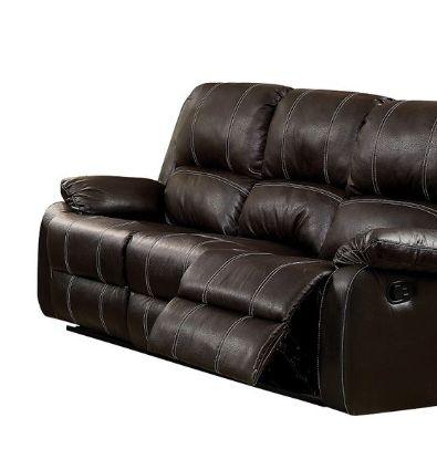 Zuriel - Synthetic Leather Recliner Sofa - Furniture Home Direct