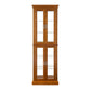 Curio Cabinet Lighted Curio Diapaly Cabinet With Adjustable Shelves And Mirrored Back Panel, Tempered Glass Doors (6 Tier), (E26 Light Bulb Not Included) - Furniture Home Direct