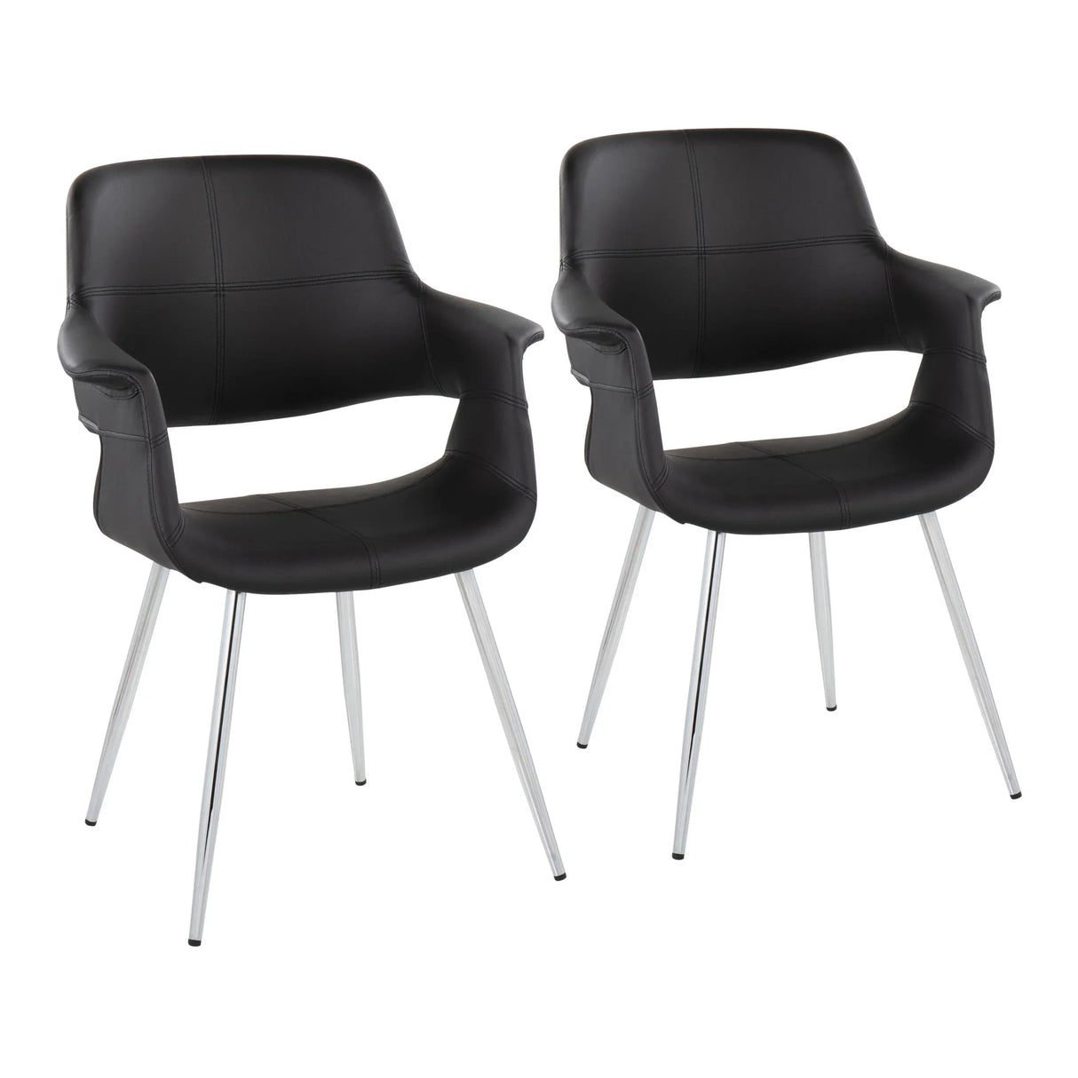 Vintage Flair - Glam / Art Deco Chair (Set of 2) - Furniture Home Direct