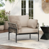 Rope Lounge Chair With Cushions For Modern Spaces