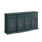 Classic Fretwork Detailed Glass Door Sideboard - Furniture Home Direct