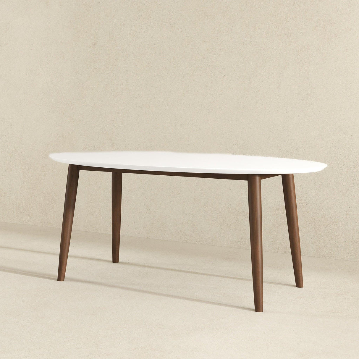 Ada - Mid-Century Modern Style Oval Dining Table - Furniture Home Direct