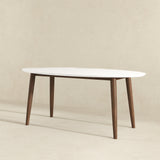 Ada - Mid-Century Modern Style Oval Dining Table - Furniture Home Direct