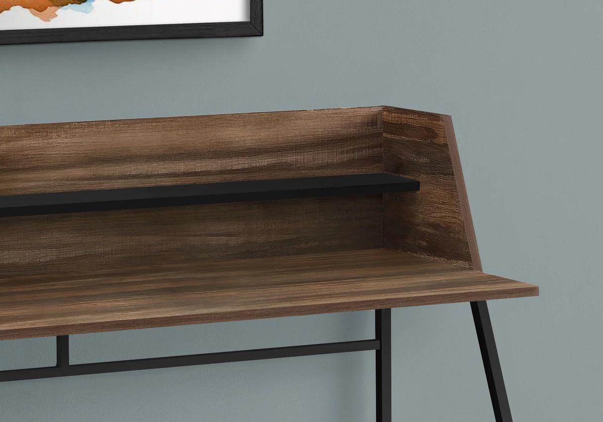 Computer Desk For Home Office, Laptop, Storage Shelves, Marble Look Contemporary & Modern - Furniture Home Direct