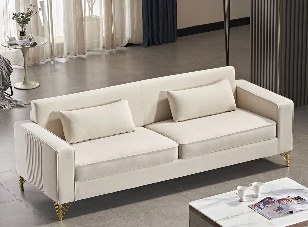 Aesthetic 3 Seater Couch With Classic Modern Appeal And Luxurious Soft Comfort - Furniture Home Direct