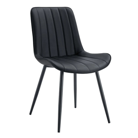 Modern Style Extended Seat Cushion Dining Chair Set - Furniture Home Direct