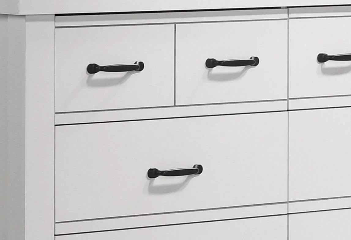 Cassini - 6 Drawer Dresser - White - Furniture Home Direct