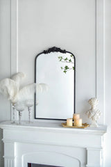 Arch Mirror, Baroque Inspired Wall Decor For Bathroom, Bedroom, Living Room - Furniture Home Direct