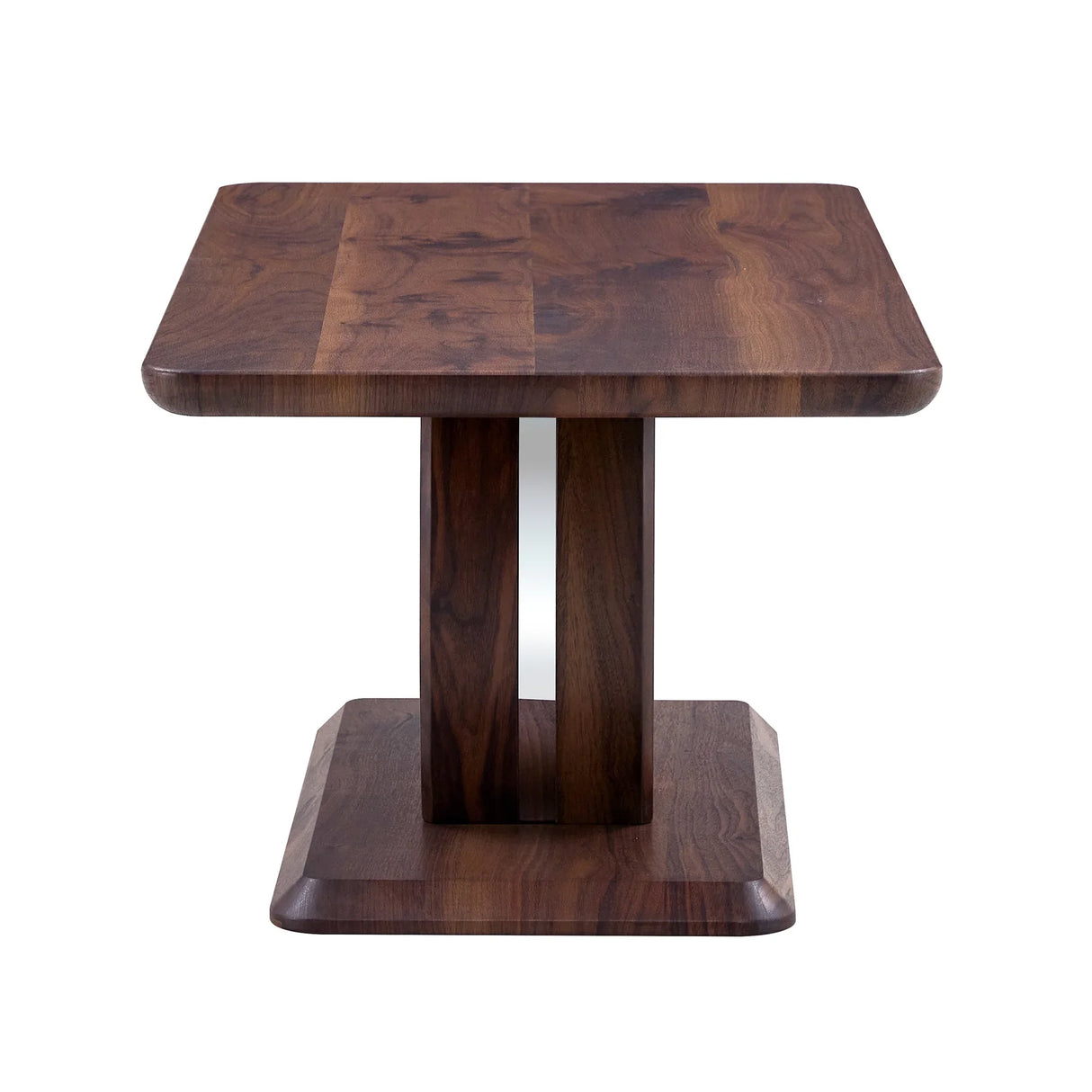 Coffee Table Modern Rectangular Walnut Finish Walnut - Furniture Home Direct