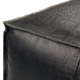 Bowen - Square Pouf - Black - Furniture Home Direct