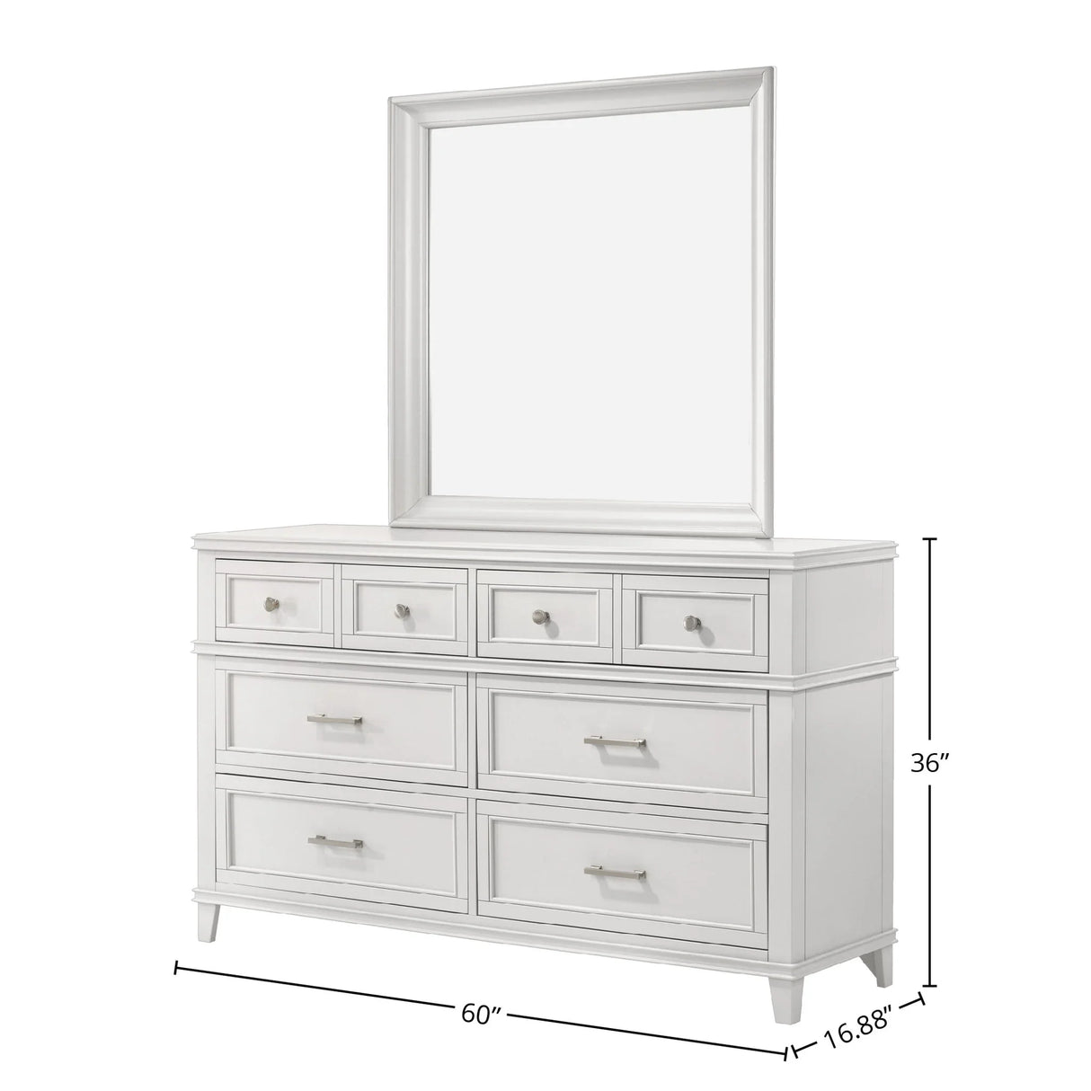 6 Drawer Dresser, Ample Storage - Furniture Home Direct
