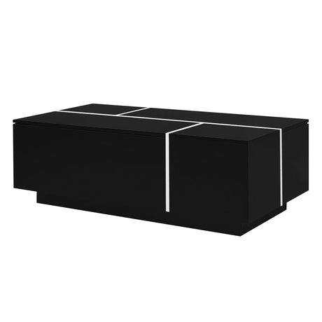 Extendable Coffee Table With 2 Hidden Storage Space And 2 Drawers For Living Room - Furniture Home Direct