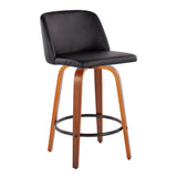 Toriano - Mid Century Modern, Counter Stool (Set of 2) - Furniture Home Direct