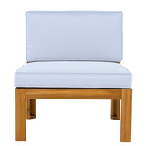 Outdoor 5-Piece Sectional With Cushions and Coffee Table - Furniture Home Direct