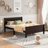 Platform Bed Frame Mattress Foundation Sleigh Bed With Headboard / Footboard / Wood Slat Suppor - Furniture Home Direct