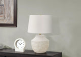 Lighting, Modern Table Lamp, Concrete - Cream - Furniture Home Direct