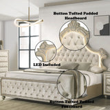 Lucienne - Bed With LED Lighting - Furniture Home Direct