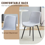 Dining Set With Wooden Table And Eight Chairs Light Gray - Furniture Home Direct