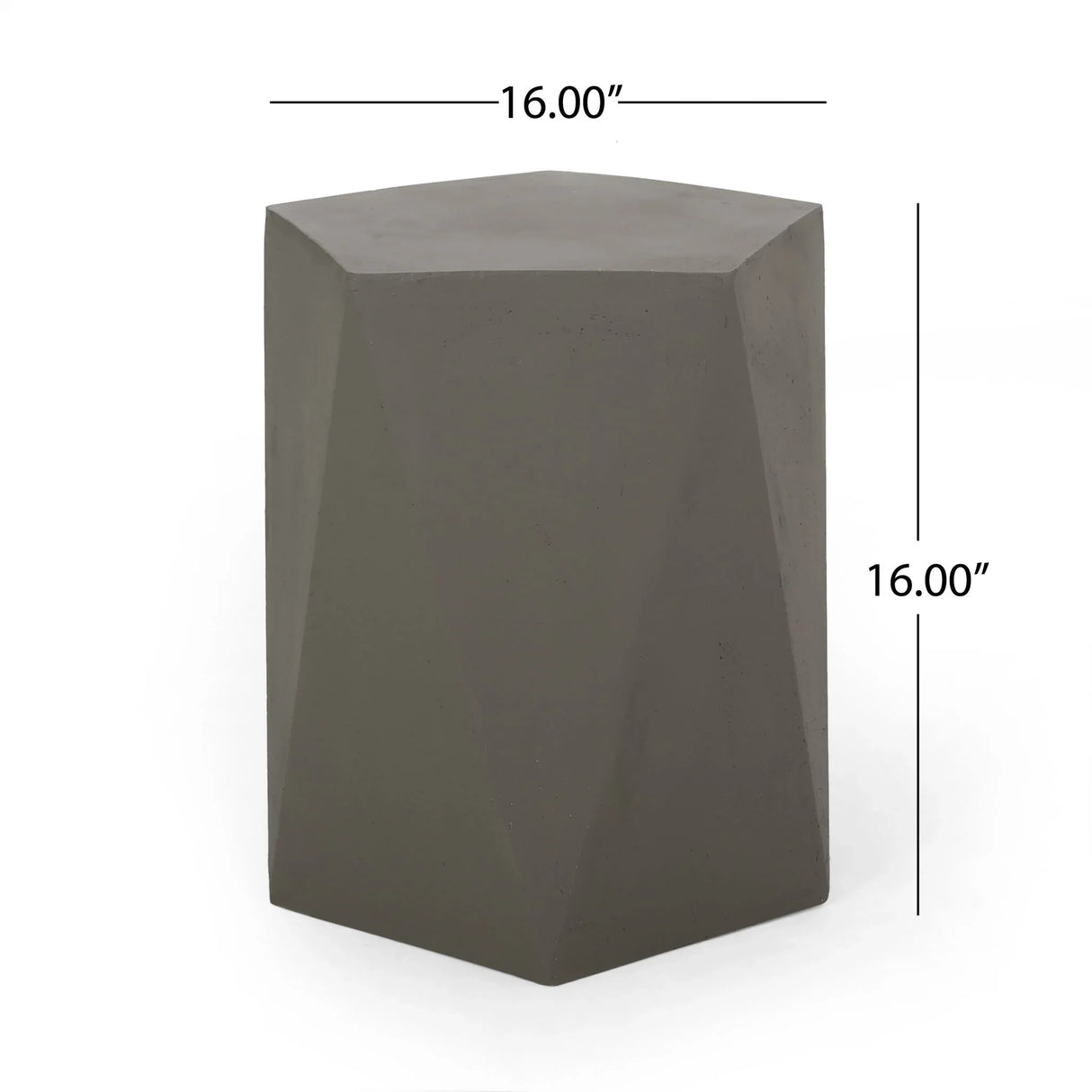 Side Table With Geometric Design