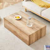 Modern Coffee Table With Smooth Light Wood Texture Patterns Material - Natural Wood - Furniture Home Direct