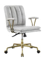 Damir - Vintage Top Grain Leather Office Chair - Antique White / Vintage - Furniture Home Direct