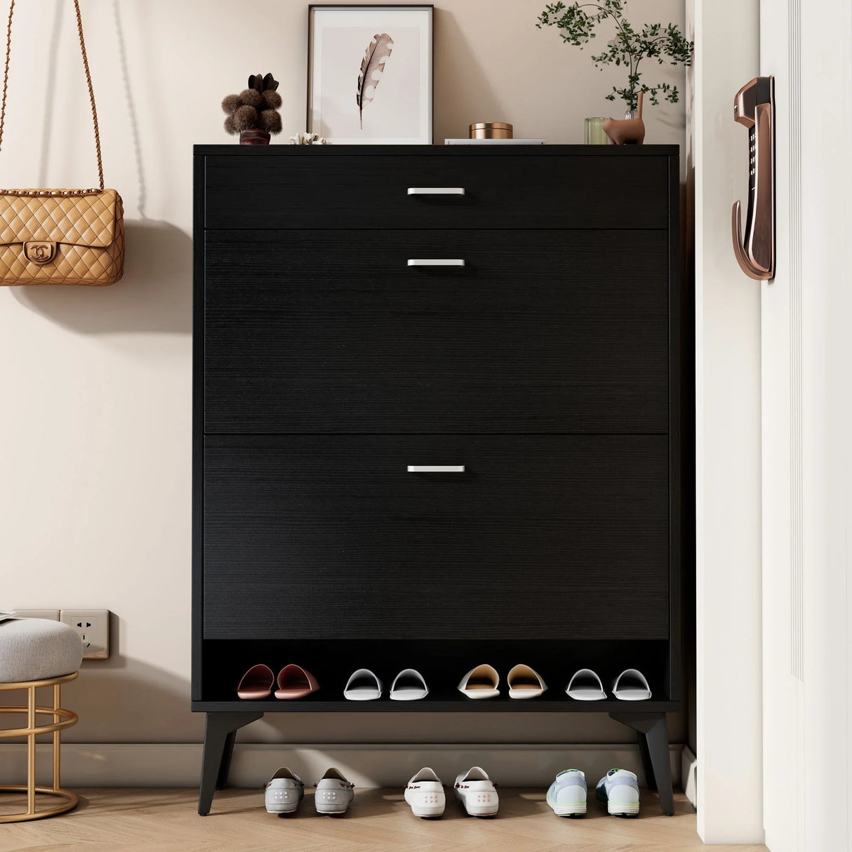 Shoe Cabinet, Shoe Storage Shelves - Furniture Home Direct