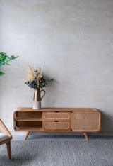 Teak Cabinet - Natural Wood / Brown - Furniture Home Direct