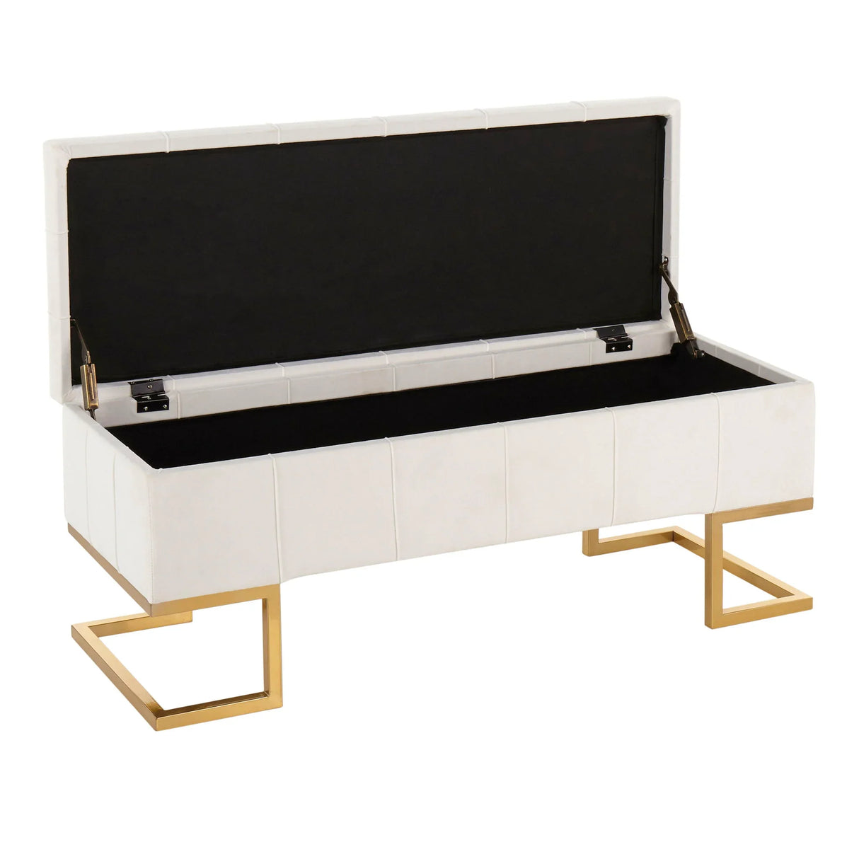 Midas - Contemporary / Glam Storage Bench - Furniture Home Direct