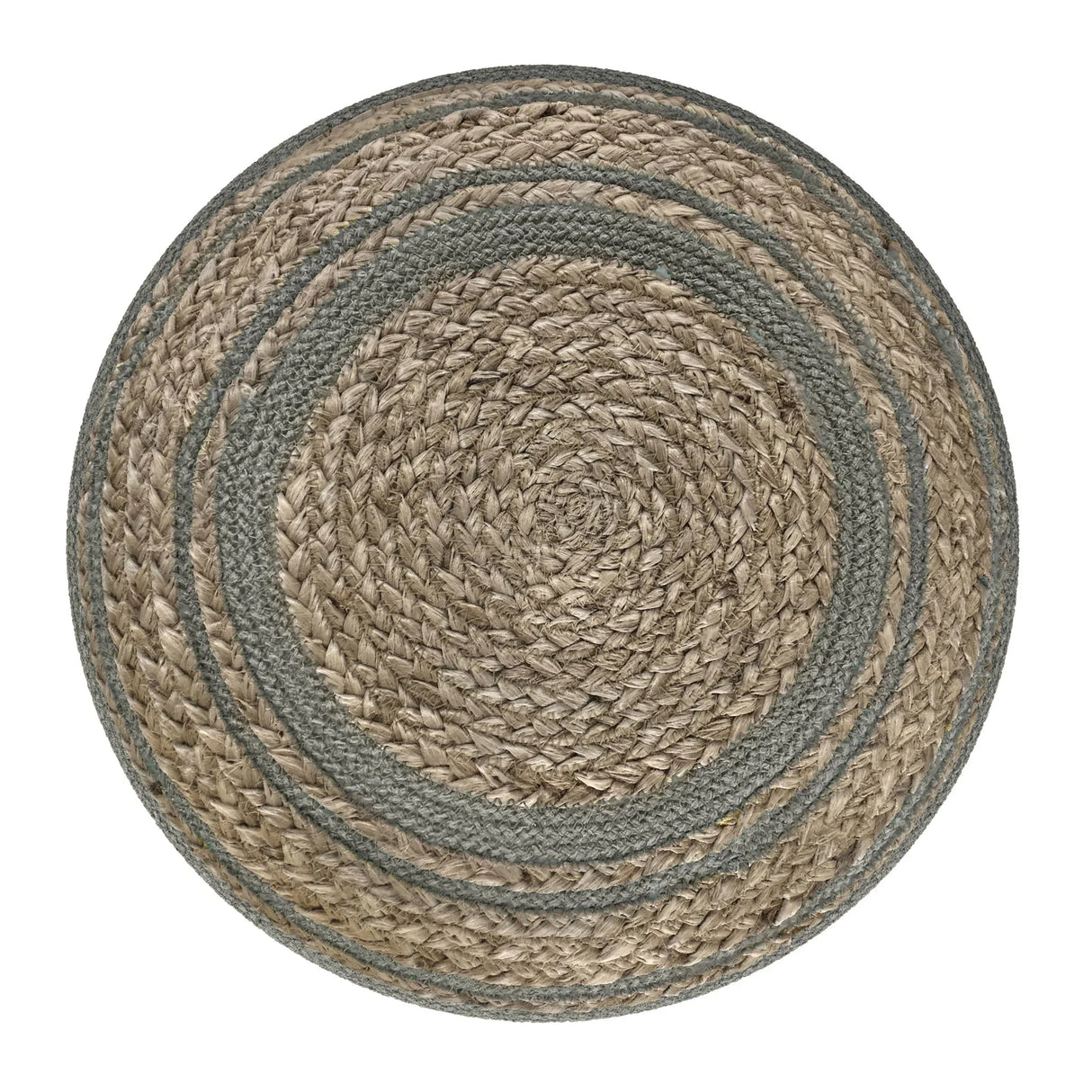 Serena - Handcrafted Round Braided Pouf - Furniture Home Direct